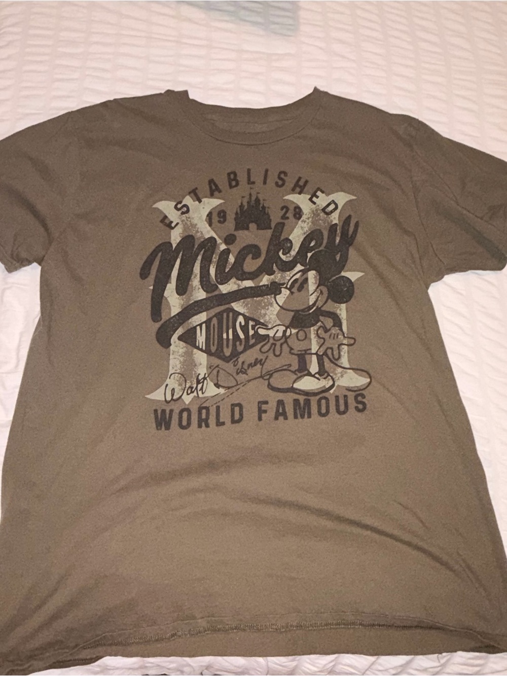 Disney Mickey Mouse Graphic Tee - Olive